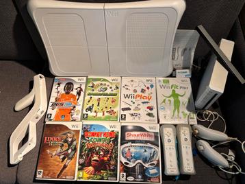 Complete Nintendo Wii set met spellen & accessoires beschikbaar voor biedingen