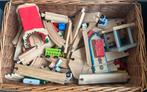 Houten treinbaan, Kinderen en Baby's, Speelgoed | Houten speelgoed, Ophalen of Verzenden, Gebruikt, Overige typen
