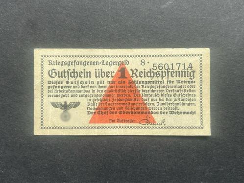 WWII Krijgsgevangenen Kamp Biljet, Verzamelen, Militaria | Tweede Wereldoorlog, Landmacht, Duitsland, Ophalen of Verzenden