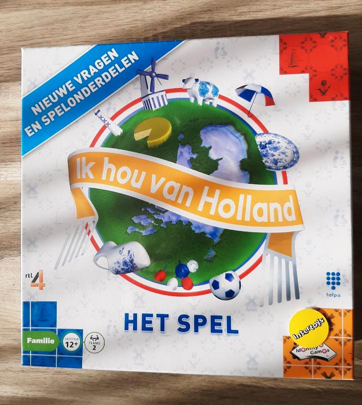 Bordspel ik hou van Holland, Hobby en Vrije tijd, Gezelschapsspellen | Bordspellen, Nieuw, Vijf spelers of meer, Ophalen of Verzenden