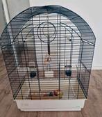 HOGE  (VALK) PARKIETEN VOGELKOOI GROEN/LICHTGRIJS FERPLAST, Ophalen, Zo goed als nieuw, Metaal, Vogelkooi
