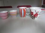 Design-Mokken CHA-CULT + 2 Thee-Kommetjes (Keramiek)- Nwst, Ophalen of Verzenden, Zo goed als nieuw, Overige stijlen, Kop(pen) en/of Schotel(s)