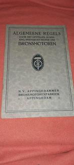 Brons motor bedienings handleiding stationaire motor scheeps, Verzamelen, Ophalen of Verzenden, Zo goed als nieuw