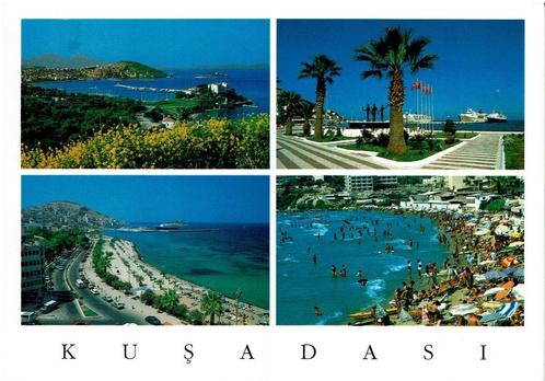 Ansichtkaart Kusadasi, Turkije, Verzamelen, Ansichtkaarten | Buitenland, Gelopen, Overig Europa, 1980 tot heden, Ophalen of Verzenden
