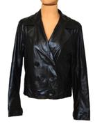BANDOLERA faux leather glimmende blazer, jasje, zwart Mt. 40, Jasje, Maat 38/40 (M), Bandolera, Zo goed als nieuw