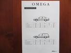 Opel Omega Produktgegevens 1994, Ophalen of Verzenden, Nieuw, Opel