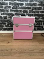 Roze grote beautycase / nagelkoffer / make up koffer, Sieraden, Tassen en Uiterlijk, Beautycases, Gebruikt, Ophalen of Verzenden
