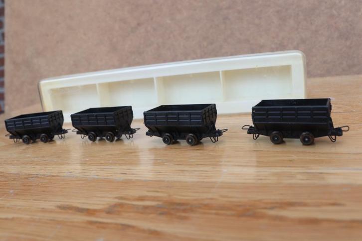 4 x Roco Minitrains 34506 H0e smalspoor kolen wagen trein, Hobby en Vrije tijd, Modeltreinen | H0, Nieuw, Wagon, Gelijkstroom