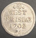 Duit Zilveren Afslag West-Friesland 1702, Postzegels en Munten, Munten | Nederland, Vóór koninkrijk, Zilver, Losse munt, Overige waardes