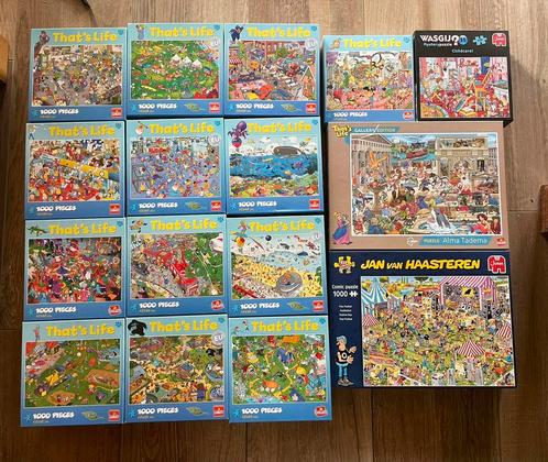 Veel puzzels that’s life, jan van haasteren, wasgij, Hobby en Vrije tijd, Denksport en Puzzels, Zo goed als nieuw, Ophalen of Verzenden