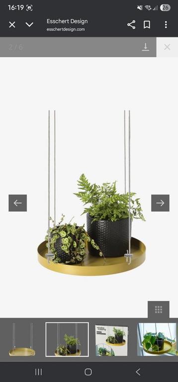 Esschert design planten plateau mt. L goud rond beschikbaar voor biedingen