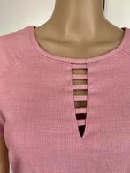 G192 Nieuw: Creme de la Creme mt XS=34 linnenjurk oud-roze, Kleding | Dames, Jurken, Nieuw, Ophalen of Verzenden, Knielengte, Roze