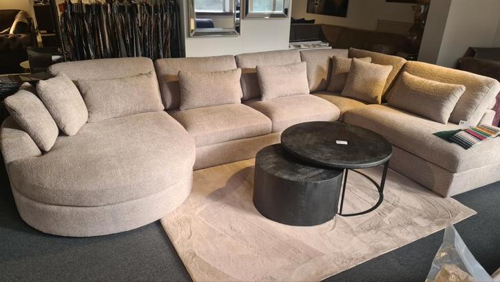 Hoekbank Roermond, Huis en Inrichting, Banken | Bankstellen, Nieuw, Hoekbank, Overige maten, 300 cm of meer, 75 tot 100 cm, Stof
