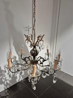 Grote kroonluchter messing kristal, Huis en Inrichting, Lampen | Kroonluchters, Ophalen, 2j, 2j.brabant@gmail.com