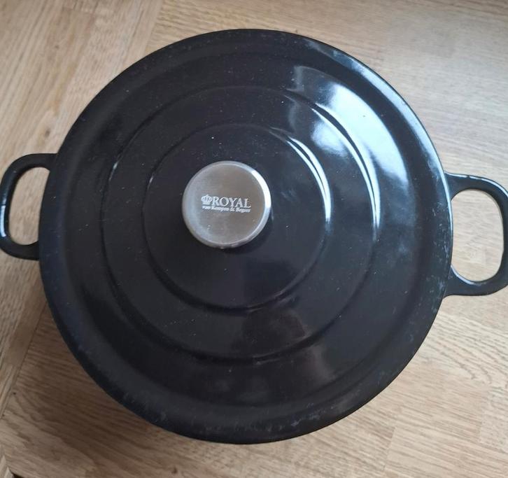 Van Kempen en Begeer Braadpan 24cm - Gebruikt, Huis en Inrichting, Keuken | Potten en Pannen, Gebruikt, Koekenpan of Braadpan