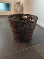 IJzeren mand met twijgen gevlochten, Ophalen, Overige materialen, Mand, Rond