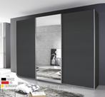 Kledingkast XL 3 Deuren Spiegel- grijs-wit-eiken-AANBIEING--, Ophalen of Verzenden, Nieuw, 50 tot 75 cm, 200 cm of meer