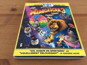 Madagascar 3 blu-ray 3D + blu-ray + DVD set beschikbaar voor biedingen