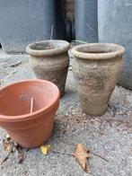 Gratis - 3 tuinpotten, Ophalen, Rond, Minder dan 25 cm