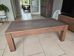Salontafel eiken grijs geolied met 2 laden, Zo goed als nieuw, Minder dan 50 cm, Rechthoekig, 50 tot 100 cm