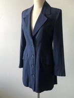 Transfer aansluitend lang colbert 100% viscose - 36 - zgan, Blauw, Ophalen of Verzenden, Zo goed als nieuw, Jasje