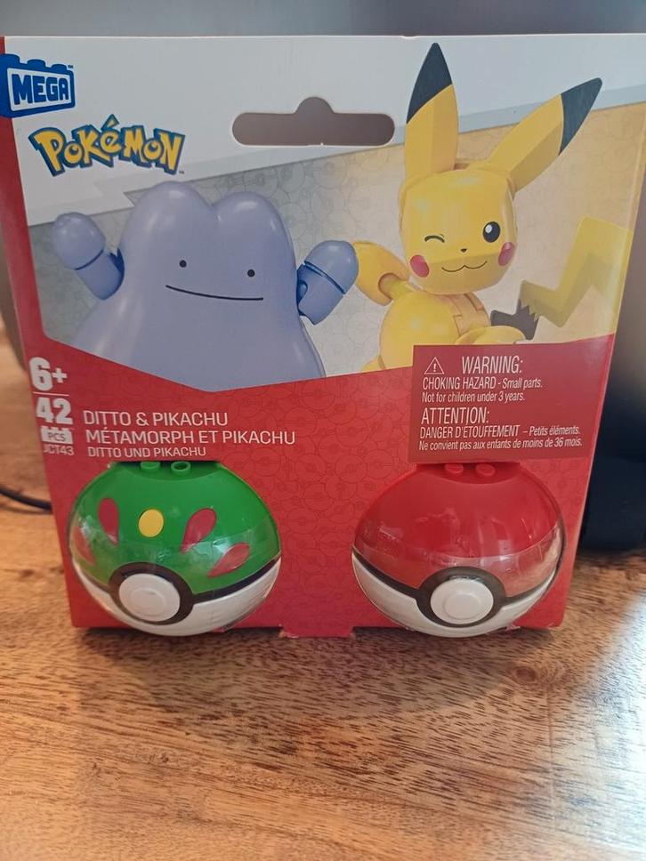 Mega Pokémon Ditto & Pikachu Bouwset, Kinderen en Baby's, Speelgoed | Bouwstenen, Nieuw, Megabloks, Ophalen of Verzenden