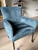 Eetkamerstoel, Huis en Inrichting, Stoelen, Ophalen, Blauw, Luxe, Zo goed als nieuw