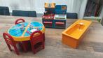 Vintage Barbie Keuken, Eettafel, Stoelen & Bad, Ophalen of Verzenden, Gebruikt, Barbie