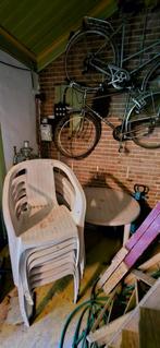 hartman tuinstoelen set 8 stoelen 1 tafel, Ophalen, Gebruikt, Kunststof