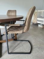 6x Riv eetkamer stoelen 3 grijs 3 groen, Ophalen, Zo goed als nieuw, Eén, Stof