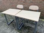 Ahrend schooltafels en stoelen - +-30 tafels, 40 stoelen, Ophalen, Gebruikt, Grijs, Vijf, Zes of meer stoelen