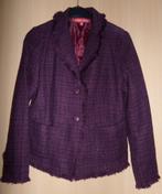 Apart paars/ zwart geruit jasje maat 38: ALS NIEUW, Kleding | Dames, Maat 38/40 (M), Paars, Ophalen of Verzenden, Zo goed als nieuw