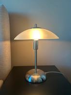 Twee mooie dimbare tafellamp met glazen kap, Ophalen, Zo goed als nieuw, Glas, Minder dan 50 cm