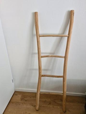 Decoratieve ladder teak - 150 cm beschikbaar voor biedingen