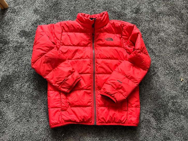 The North Face Winterjas Rood Maat M (158) Unisex, Kinderen en Baby's, Kinderkleding | Maat 158, Zo goed als nieuw, Jongen of Meisje