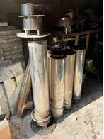 Aantal RVS rookgas kachelpijpen 150mm en 200mm, Huis en Inrichting, Kachels, Ophalen, Gebruikt, Overige brandstoffen, Overige soorten