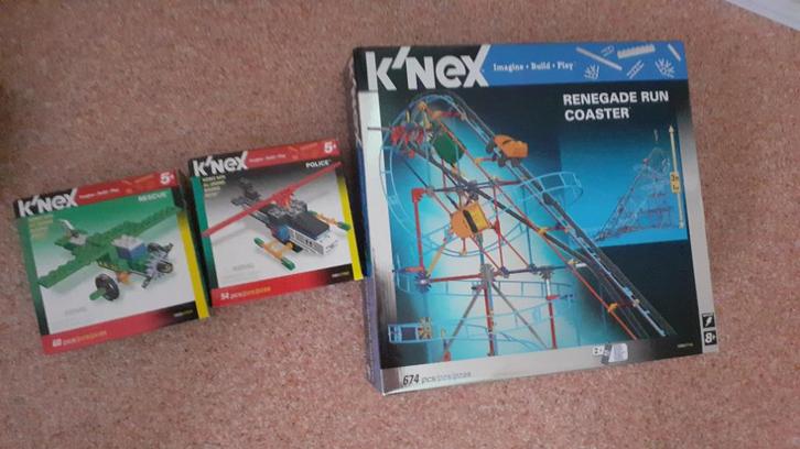 Knex div. soorten rollercoaster, vliegtuigje, Kinderen en Baby's, Speelgoed | Overig, Gebruikt, Jongen of Meisje, Ophalen