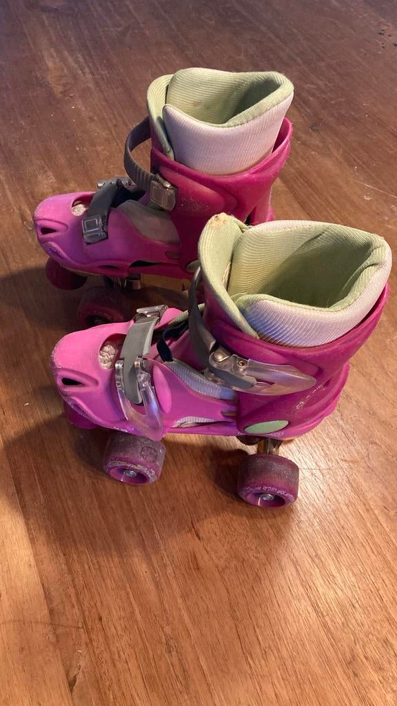 Rolschaatsen verstelbaar maat 27-31 Roze, Kinderen, Ophalen of Verzenden, Verstelbaar, Gebruikt