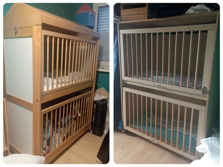 2 duo ledikantjes, Kinderen en Baby's, Babywiegjes en Ledikanten, Gebruikt, Reisbedje, Ophalen