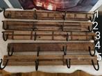 Te koop stoere houten kapstokken, Ophalen, Hout, Wandkapstok, Minder dan 100 cm