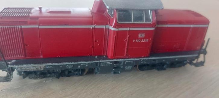 Märklin DB br V 100 215 dieselloc Deutsche Bahn artnr 3072, Hobby en Vrije tijd, Modeltreinen | H0, Zo goed als nieuw, Locomotief