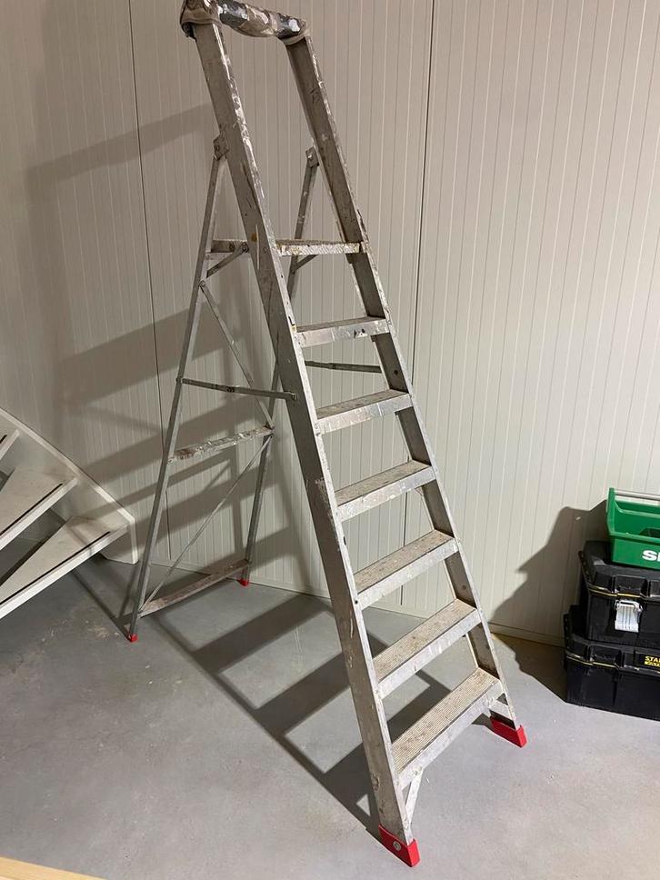 Alga Trap Enkelzijdig - Gebruikt, Doe-het-zelf en Verbouw, Ladders en Trappen, Gebruikt, Trap, Minder dan 2 meter, Opvouwbaar of Inschuifbaar