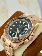 Rolex GMT-Master II Root Beer Full-Set, Ophalen, Zo goed als nieuw, Goud, Rolex