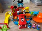 Vtech Mickey's Garage incl 3 auto's, Ophalen, Gebruikt