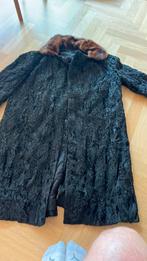 Vintage Astrakhan pelsmantel, Kleding | Dames, Ophalen, Gedragen, Maat 38/40 (M), Zwart