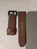 Donkerbruine 26mm Quickfit Horlogeband voor Garmin, Ophalen of Verzenden, Nieuw, Zwart, Garmin