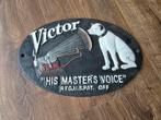 Victor His Master's Voice Gietijzeren Plaat, Verzamelen, Merken en Reclamevoorwerpen, Ophalen of Verzenden, Zo goed als nieuw