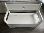 Wit speelgoed opbergbankje met ster, Kinderen en Baby's, Kinderkamer | Commodes en Kasten, Gebruikt, Minder dan 50 cm, Ophalen