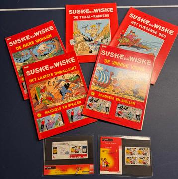 Suske en Wiske pakket stripboeken en postzegels beschikbaar voor biedingen