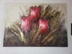 Mooi schilderij 3 rode tulpenmet reliëf!, Ophalen